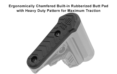 UTG - Kolba do AR 15 Pro Ops Ready S4 - Mil-Spec - Z poduszką policzkową - Czarna - RBUS4BMS