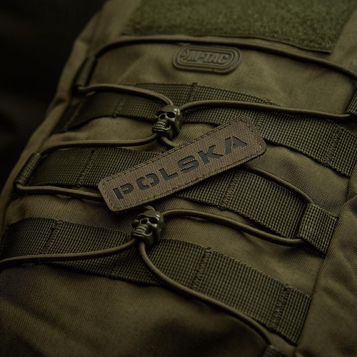 M-Tac - Naszywka Polska 25х80 - Laser Cut - Czarny / Ranger Green - 51004123