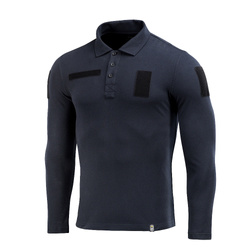 M-Tac - Koszula taktyczna Polo z długim rękawem 65/35 - Dark Navy Blue - 80021015