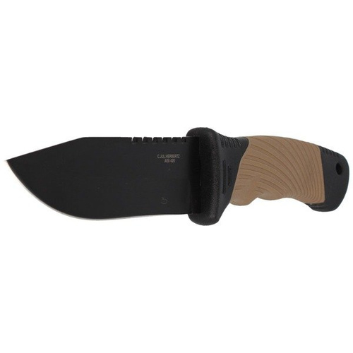 Herbertz - Nóż outdoorowy Drop Point - Coyote Brown - 585412