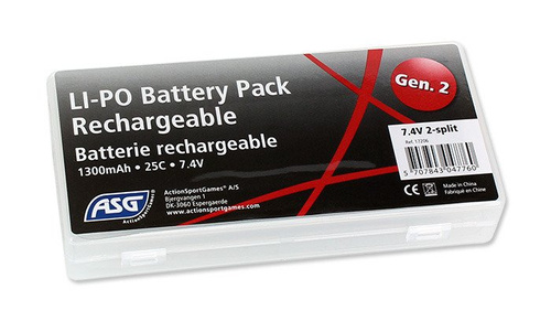 ASG - Bateria AEG - LiPo - 7,4V - 1300 mAh - 25C - [1+1] - 17206