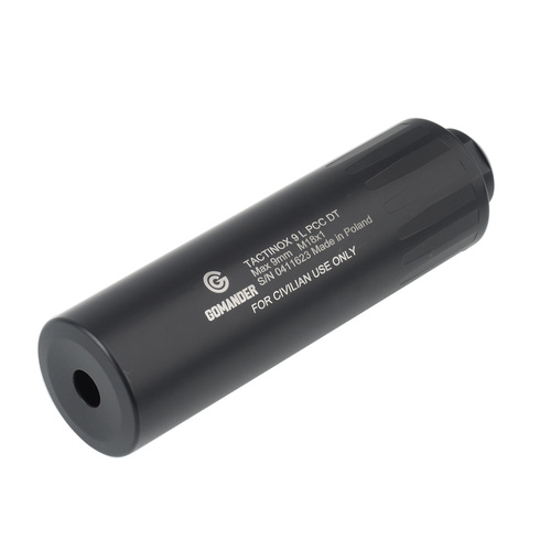 DUBEL - Gomander - Tłumik Tactinox 9 L PCC DT - Kal. 9 mm - 1/2 x 28 UNEF - Czarny - TB0.9140-1 1/2x28UNEF-BK