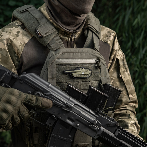 M-Tac - Naszywka Czołg - PVC 3D - Czaszka - Oliwkowy - 51338312