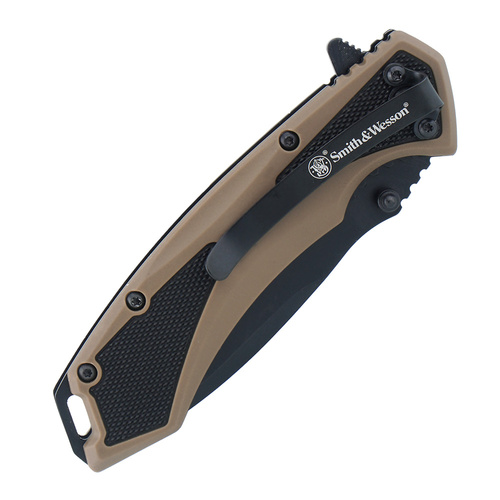 Smith&Wesson - Nóż składany Extreme Ops - Drop Point - Tan - 1209515