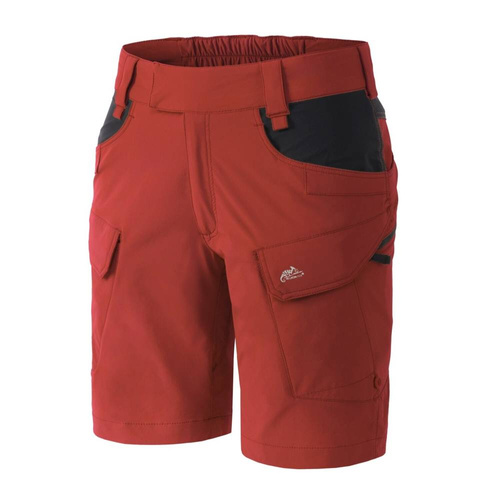 Helikon - Szorty damskie OTS® (Outdoor Tactical Shorts) 8.5" - Czarny / Crimson Sky - SW-OTS-VL-8301A