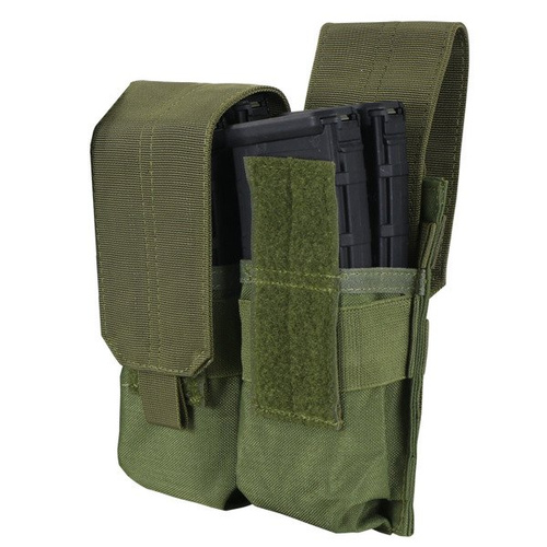 Condor - Ładownica na dwa magazynki Double M4, M16 Mag Pouch - Zielony OD - MA4-001