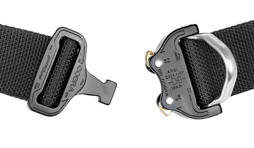 Bayonet - Pas taktyczny THIRDLINE - Klamra AustriAlpin COBRA D-RING 18kN - 45 mm - Czarny