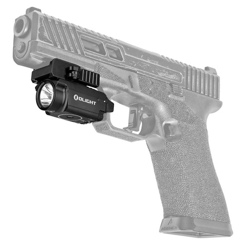 Olight - Latarka taktyczna LED na broń z celownikiem laserowym BALDR RL MINI - 600 lumenów - Czarna