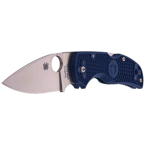 Spyderco - Nóż składany EDC Native 5 - Leaf-Shaped - FRN - CPM S110V - Dark Blue - C41DBL5