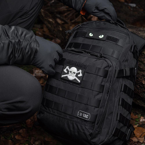 M-Tac - Naszywka 3D - Bearded Skull - Czarny / Biały - 51113236