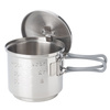 Esbit - Kuchenka turystyczna z garnkiem Solid Fuel Cookset - Stal nierdzewna - 585 ml - CS585ST