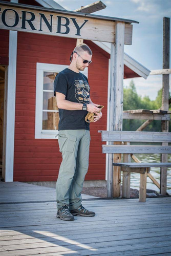 Helikon - Czapka z daszkiem Folding Outdoor Cap - Czarny - CZ-FOC-NL-01