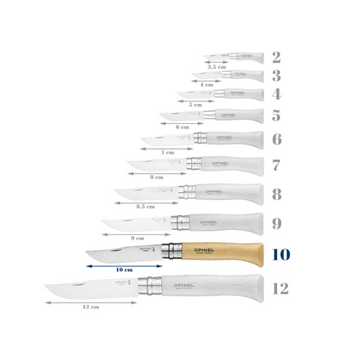 Opinel - Nóż N°10 VRI - Inox - 123100