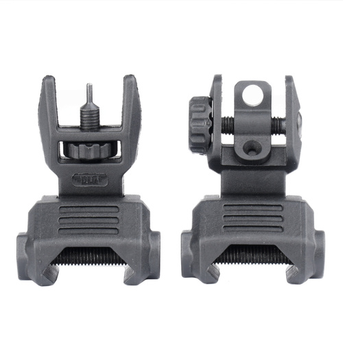DLG Tactical - Składane przyrządy celownicze Low Profile Sight Set - Czarne - DLG-166