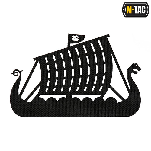 M-Tac -  Naszywka Laser cut Drakkar - Czarny - 51170002