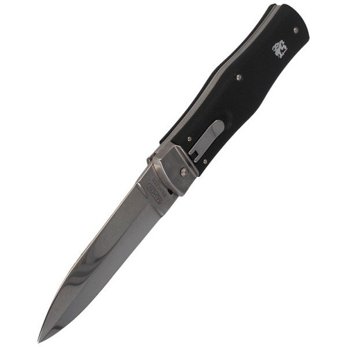 Mikov - Nóż sprężynowy Predator z klipsem - Czarny - 241-NH-1/N BK