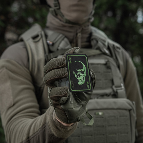 M-Tac - Naszywka morale patch Face of War - Cordura - Czarny/Zielony - 51389201