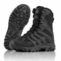 Buty wojskowe Merrell Moab 3 8" Tactical Zip Waterproof - Vibram TC5+ - Czarne - J003907