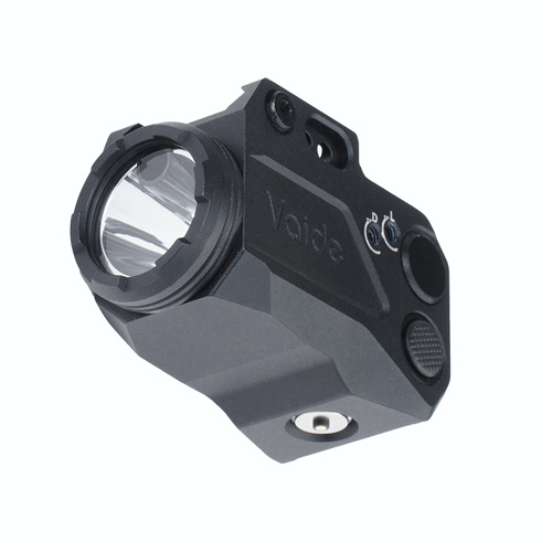 Vaide - Latarka taktyczna LED na broń z laserem Compact Scrapper Combo - 500 lm - Czarna - VAPLL-G01