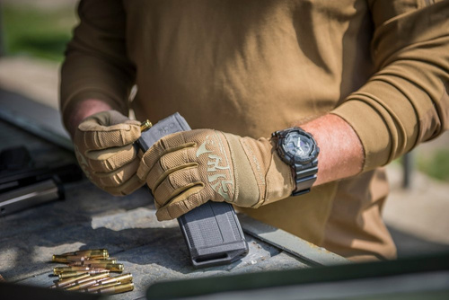 Helikon - Rękawice taktyczne Range Tactical Gloves Hard® - Czarne / Shadow Grey - RK-RNG-PO-0135A