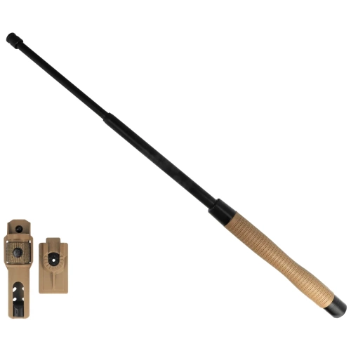 ESP - Hartowana pałka teleskopowa Easy Lock - 24" - Czarna/Khaki - ExBT-24HE-KH BHT-55