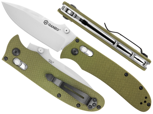 Ganzo - Nóż składany Firebird - Zielony - F704-G