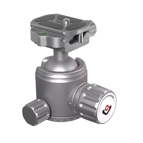 Rokstad - Głowica kulowa 38 mm na gwint 3/8"-16 - Picatinny/ARCA - Szary - RSRH-01