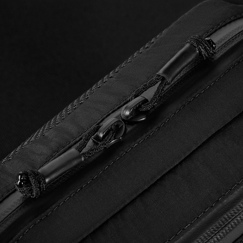 M-Tac - Torba nerka City Waist Bag Elite - Nylon Rip-Stop - Panel rzepowy - Czarny - 10404002