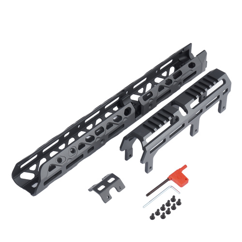 Kruk - Długie łoże z długą nakładką rury gazowej - Czarny - CRC 1U004B