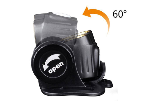 Fenix - Latarka czołówka LED z akumulatorem - 1400 lumenów - Czarna - HM65R