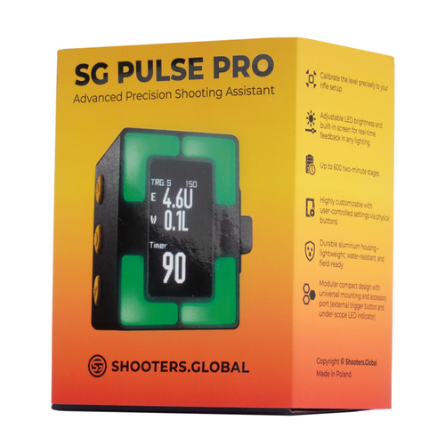 Shooters Global - Elektroniczna poziomica na lunetę Ocular LED i włącznik Remote do SG Pulse Pro