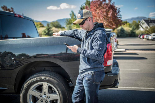 Helikon - Bluza z kapturem Covert Tactical Hoodie - Fullzip - Niebieski melanż - BL-CHF-SF-M2