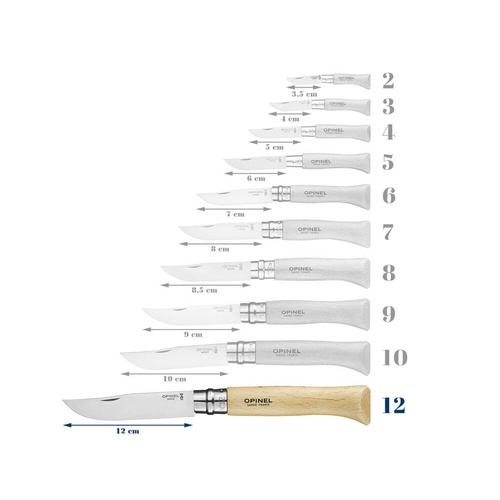 Opinel - Nóż N°12 VRI - Inox - 001084