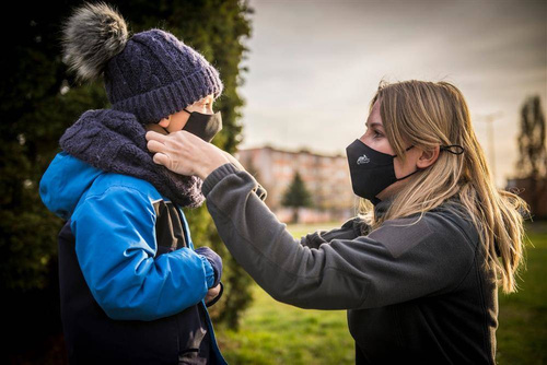 Helikon - Maseczka Ochronna Wielorazowa Profilowana Uniwersalna - Czarny - MA-RUP-CB-01