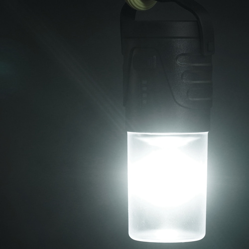 Mil-Tec - Lampa kempingowa Lantern Recharge - Czarna - 15196500