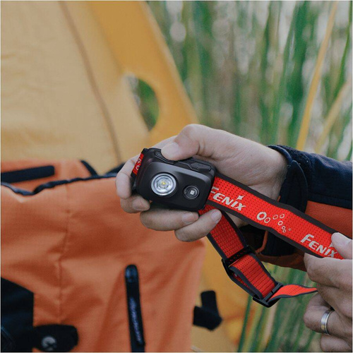 Fenix - Latarka czołowa LED HL16 - 450 lm - Różowa - HL16 pink