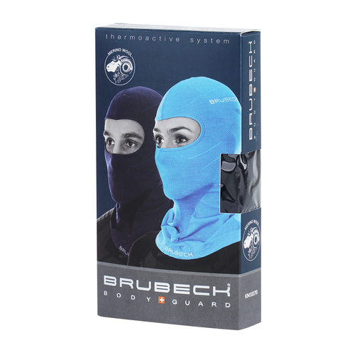 Brubeck - Kominiarka termoaktywna Merino Wool - Czarna - KM1037U