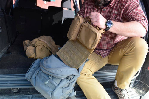 Helikon - Panel na rzep Insert MOLLE Adapter 2 - Cordura - Coyote - IN-MA2-CD-11