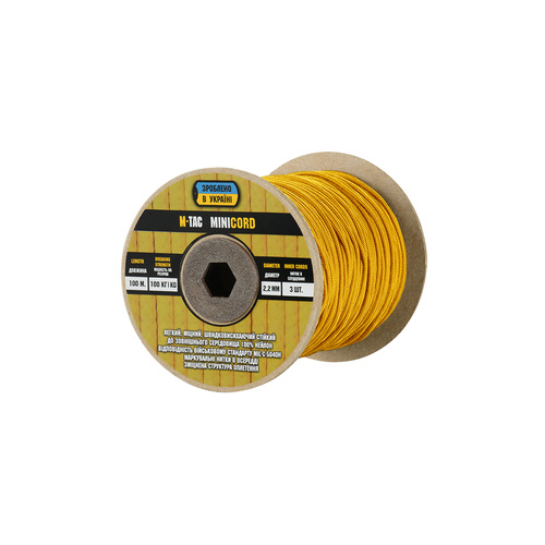 M-Tac - Paracord Minicord - 2 mm - 100 m - Goldenrod - 10541134