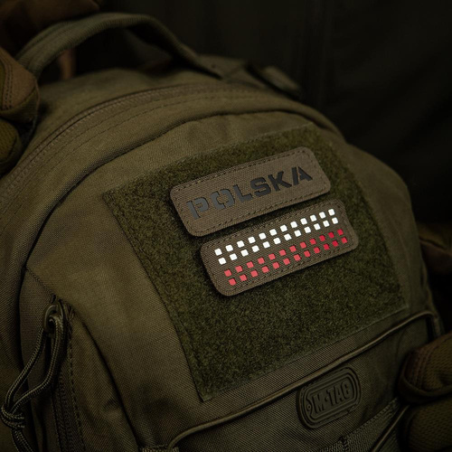 M-Tac - Naszywka Polska 25х80 - Laser Cut - Czarny / Ranger Green - 51004123