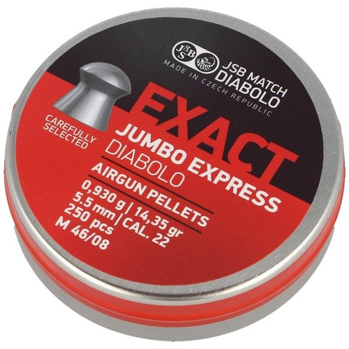 JSB - Śrut do wiatrówki Exact Jumbo Express - 5.52 mm - 250 szt. - 546277-250