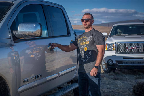 Helikon - Koszulka T-Shirt Travel Advice Russian Luck - Czerwony/Czarny Melanż - TS-TRL-CO-2501Z