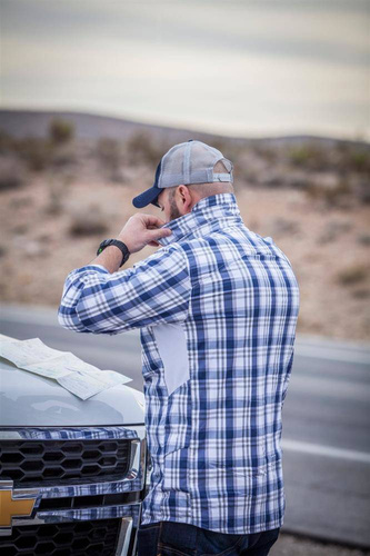 Helikon - Koszula TRIP Nylon Blend - Indigo Plaid - KO-TRI-NB-P8