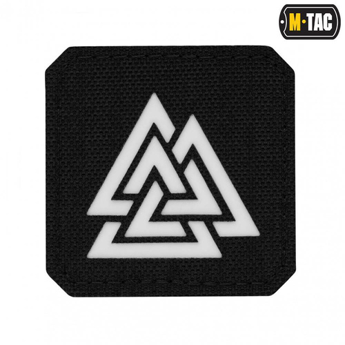 M-Tac - Naszywka Laser cut Valknut kwadrat - Czarny  - 51162299