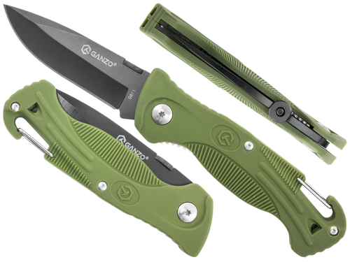 Ganzo - Nóż składany EDC - 440 - Zielony - G611-G