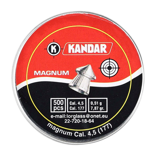 Kandar - Śrut do wiatrówki Magnum - 4,5 mm - 500 szt - 275-172
