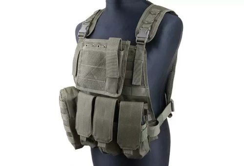 GFC Tactical - Kamizelka taktyczna MBSS Plate Carrier - Nylon - Oliwkowy - GFT-18-001014
