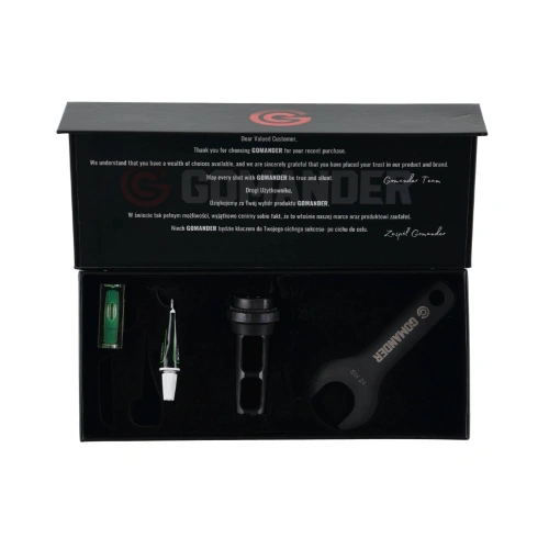 Hamulec wylotowy Gomander Raptor 7,62 M14x1 LH - Stal - Czarny - TB0.10178_1-M14X1LH-