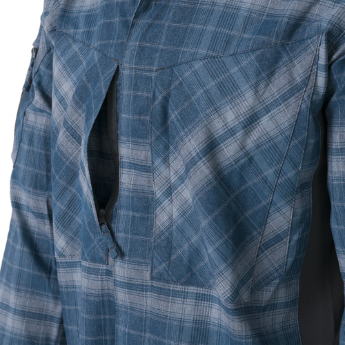 Helikon - Koszula taktyczna MBDU - Nylon Polyester Blend - Western Blue Plaid - KO-MBD-PN-2P