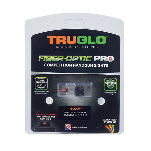 TruGlo - Światłowodowe przyrządy celownicze Fiber-Optic Pro - Glock 17/19 - TG132G1